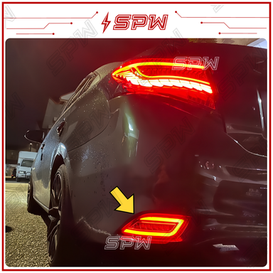 Toyota Vios NCP150 2013 2014 2015 2016 2017 2018 Rear Bumper LED Reflector DRL Daylight Running Signal Brake Light Lamp