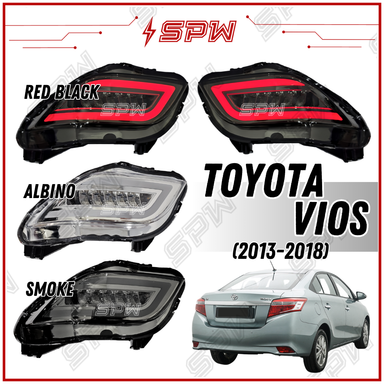 Toyota Vios NCP150 2013 2014 2015 2016 2017 2018 Rear Bumper LED Reflector DRL Daylight Running Signal Brake Light Lamp