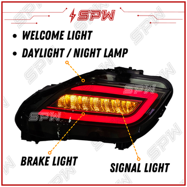 Toyota Vios NCP150 2013 2014 2015 2016 2017 2018 Rear Bumper LED Reflector DRL Daylight Running Signal Brake Light Lamp