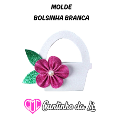 Molde Bolsinha Branca