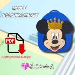 Molde Mochila personagem Mickey