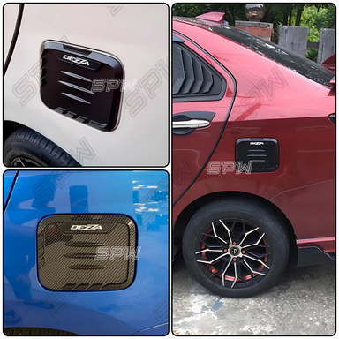 Perodua Bezza 2016-2024 Oil Tank Cap Fuel Tank Cap Cover Garnish ABS Exterior Accessories Sportivo Design Panel Trim 2016 2017 2018 2019 2020 2021 2022 2023 2024