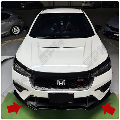 Honda City Facelift Sedan 2023-2024 / Hatchback 2024 FLRS THAI Front Lip Front Bumper Lip Diffuser Splitter City HB PPU Material 2023 2024 2025