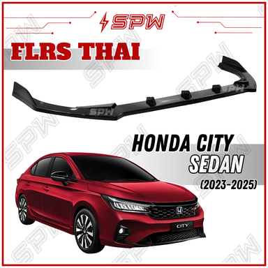 Honda City Facelift Sedan 2023-2024 / Hatchback 2024 FLRS THAI Front Lip Front Bumper Lip Diffuser Splitter City HB PPU Material 2023 2024 2025