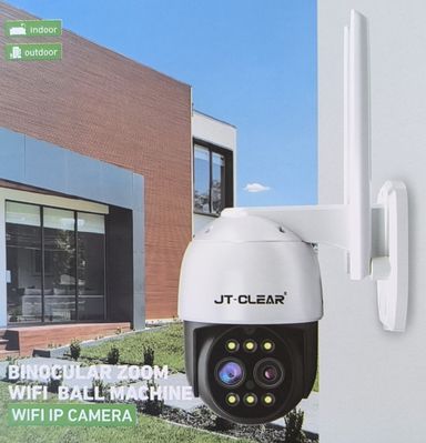 JT-CLEAR 4MPx4MP Dual Lens Binocular Zoom Wifi Ball Wireless IP Camera