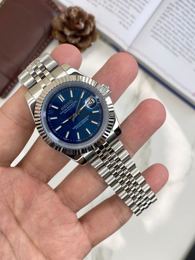 Seiko Mod Automatico Datejust 39mm Dial Azul