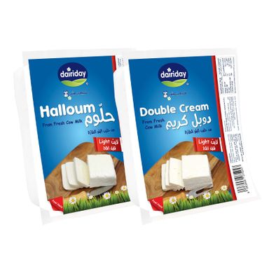 Cheese Halloum+Double Creme