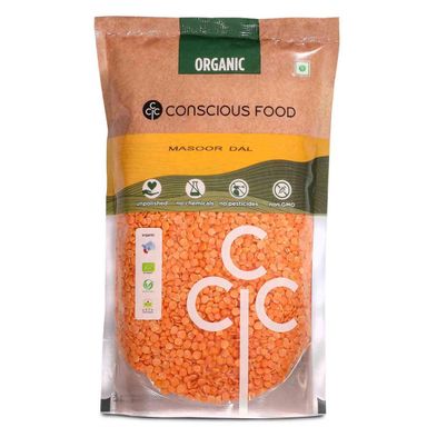 Conscious Food Organic Red Lentil Masoor Dal 500g