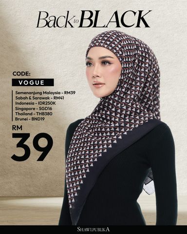 Back to Black Limited Edition by Shawl Publika