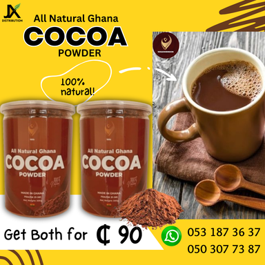 All natural Cocoa Powder 300g (2 Bottles)