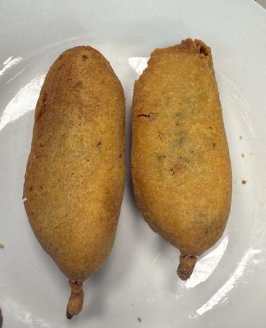 Mirchi Bajji (Stuffed Chilli Fritters) (2 pc)