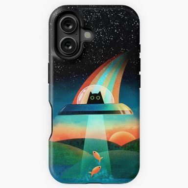 The Purrfect Alien iPhone Case