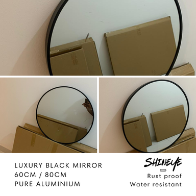 Luxury Round Mirror (Gold/Black/White)