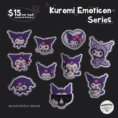 Kuromi Emoticon Series