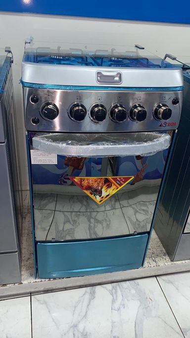 Cuisinière Astech inox 4feux 50/50