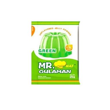 Mr. Gulaman Unflavored Jelly 25 grams - Green