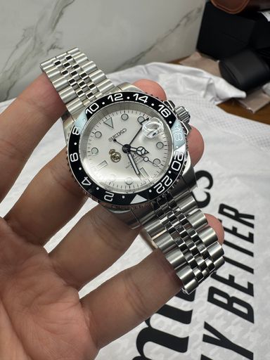 Seiko Mod Homenaje a Real Madrid 40mm GMT Automático 