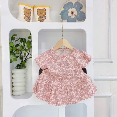 Girl Playset (Skirt) - Pink Floral