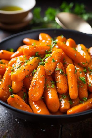 Honey roasted carrots 