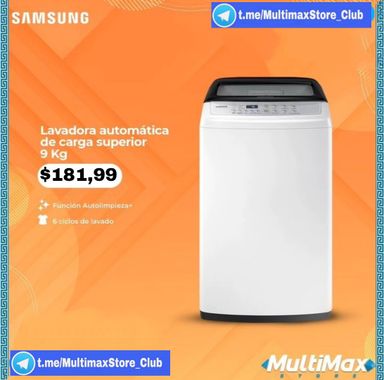 Lavadora Automatica de carga superior, Marca Samsung