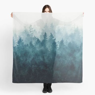  The Heart Of My Heart // So Far From Home In A Misty Foggy Fall Wilderness Forest Scarf