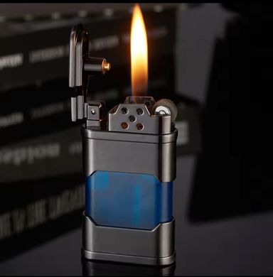 Briquet Vintage à Gaz - Disponible en Bleu et Rouge