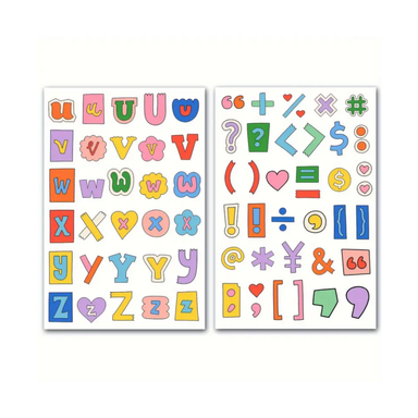 Cartoon Alphabets Sticker