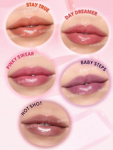 SHEGLAM Jelly Wow Tinted Lip Oil - Pinky Swear