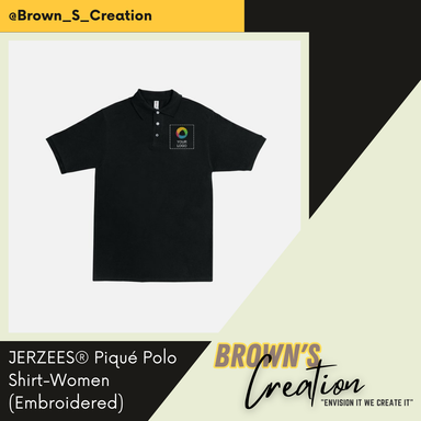 JERZEES Polo Shirts Male & Female -Embroidered