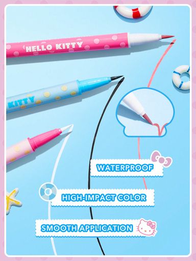 SHEGLAM X Hello Kitty Make Waves Waterproof Eyeliner - Black Sand