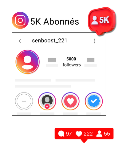 Abonnés Instagram 5k