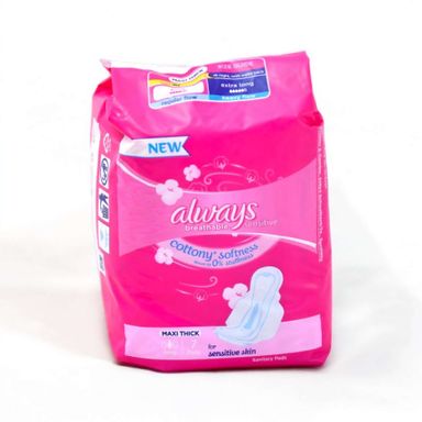 Always Maxi Thick, Breathable Sensitive, Cottony Softness