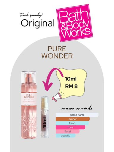 100% Original Repack 10ML Pure Wonder body mist spray