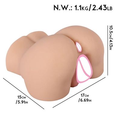 Ass Masturbator for Men Squirt Realistic Sex Doll 1.5 kg