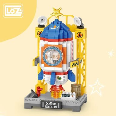 LOZ 8827-8830 Astronaut Spacecraft Rocket