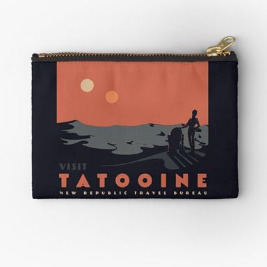 Visit Tatooine Zipper Pouch