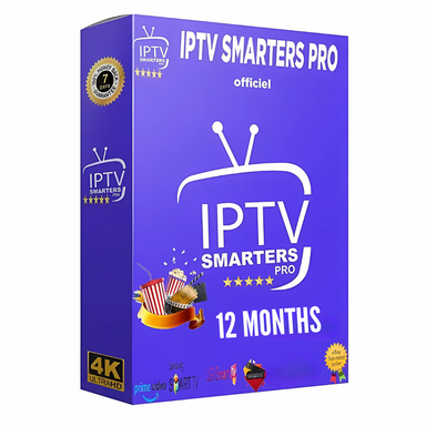 Abonnement IPTV Smarters Pro – 12 Mois