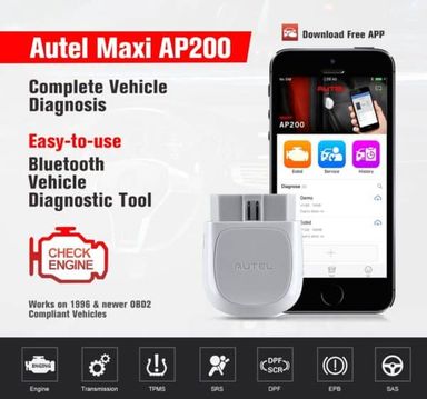 Autel MaxiAP AP200 Bluetooth Vehicle Diagnostic Tool