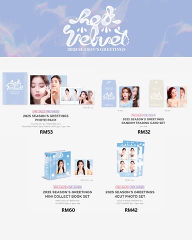 SM Artist 2025 Season’s Greetings Merch (Aespa/NCT Wish/NCT127/NCT Dream/Girls Generation/Super Junior/WayV/TVXQ/Red Velvet/RIIZE/SHINEE)