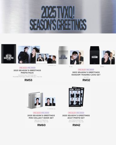 SM Artist 2025 Season’s Greetings Merch (Aespa/NCT Wish/NCT127/NCT Dream/Girls Generation/Super Junior/WayV/TVXQ/Red Velvet/RIIZE/SHINEE)