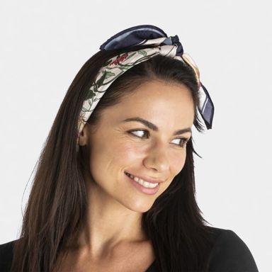 Anko | Hair Scarf - Floral (Blue)