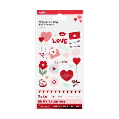 Anko | Valentine's Day Foil Stickers NEW