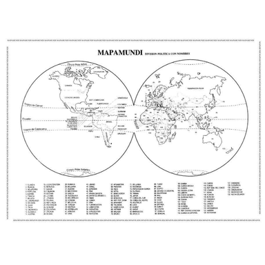 Mapa Mundi (esquema) 