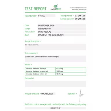 CLENOMED 40 (Clenbuterol)