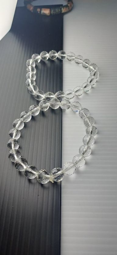 CLEAR QUARTZ FACETED 