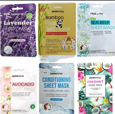 DermaV10 sheet masks 