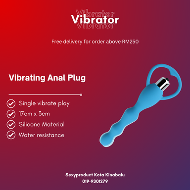 Vibrating anal plug tube