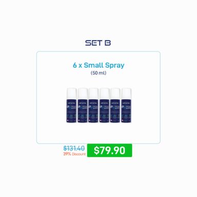 [Flash Deal/Sharing 752129] Set B - 6 × Small Spray (50 ml)