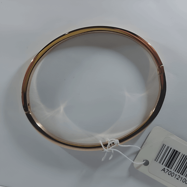 Rustproof Stainless Steel Rose Gold Oval Bangle Bracelet