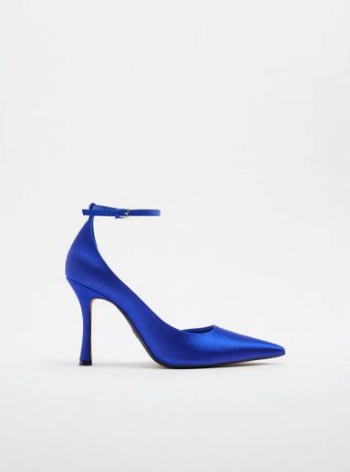  CHAUSSURES À TALONS ASYMÉTRIQUES - Couleur Bleu métallique